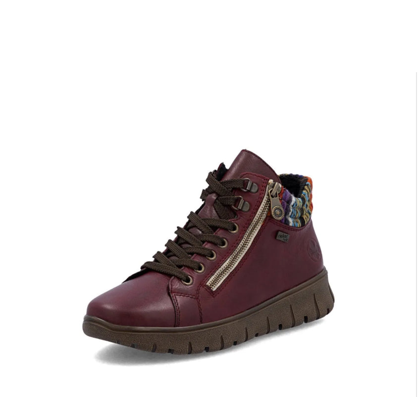 Rieker Burgundy Ankle Boot N1305-35
