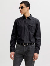 Load image into Gallery viewer, Jack &amp; Jones Black Denim Shirt 12138115
