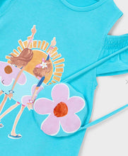 Load image into Gallery viewer, Mayoral Turquoise Dress With Bag 3941/11
