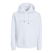 Load image into Gallery viewer, Jack and Jones White Logo Hoodie 12233972
