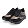 Remonte Laced Up Sneaker D2V02-04 Colour- Black and Gold