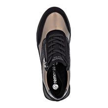 Load image into Gallery viewer, Remonte Laced Up Sneaker D2V02-04 Colour- Black and Gold
