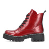 Rieker Ladies Patent Red Boots 74020-33