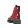 Rieker Ladies Patent Red Boots 74020-33