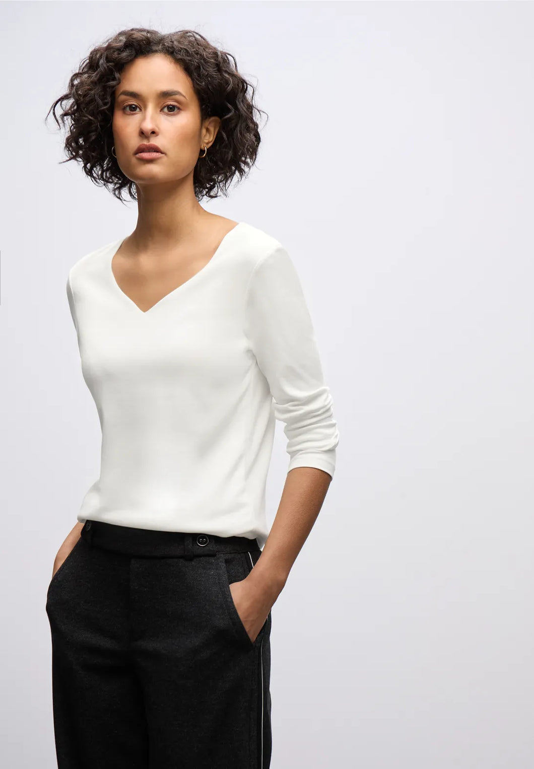 Street One Long Sleeve Shirt (off-white) 324251