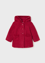 Load image into Gallery viewer, Mayoral Girls Red Shearling Coat 2416
