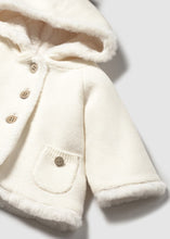 Load image into Gallery viewer, Mayoral Cream Knitted Jacket with fur 2333
