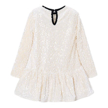 Load image into Gallery viewer, Mayoral  Cream Sequin Dress 4931
