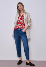 Load image into Gallery viewer, Street One V-Neck Printed Top 324801
