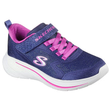 Load image into Gallery viewer, Sketchers Girls Navy Sneaker 303557L/NVY
