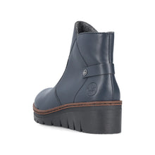 Load image into Gallery viewer, Rieker Navy Ankle Boot X9164-14
