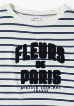 Load image into Gallery viewer, Cecil Striped Fleurs Top 324830/35512
