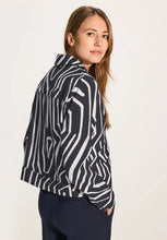 Load image into Gallery viewer, Cecil Navy Printed Short Jacket 212199
