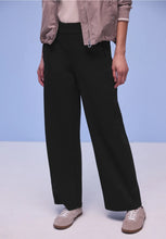 Load image into Gallery viewer, Street One Black Wide Leg Trousers 380600/1001
