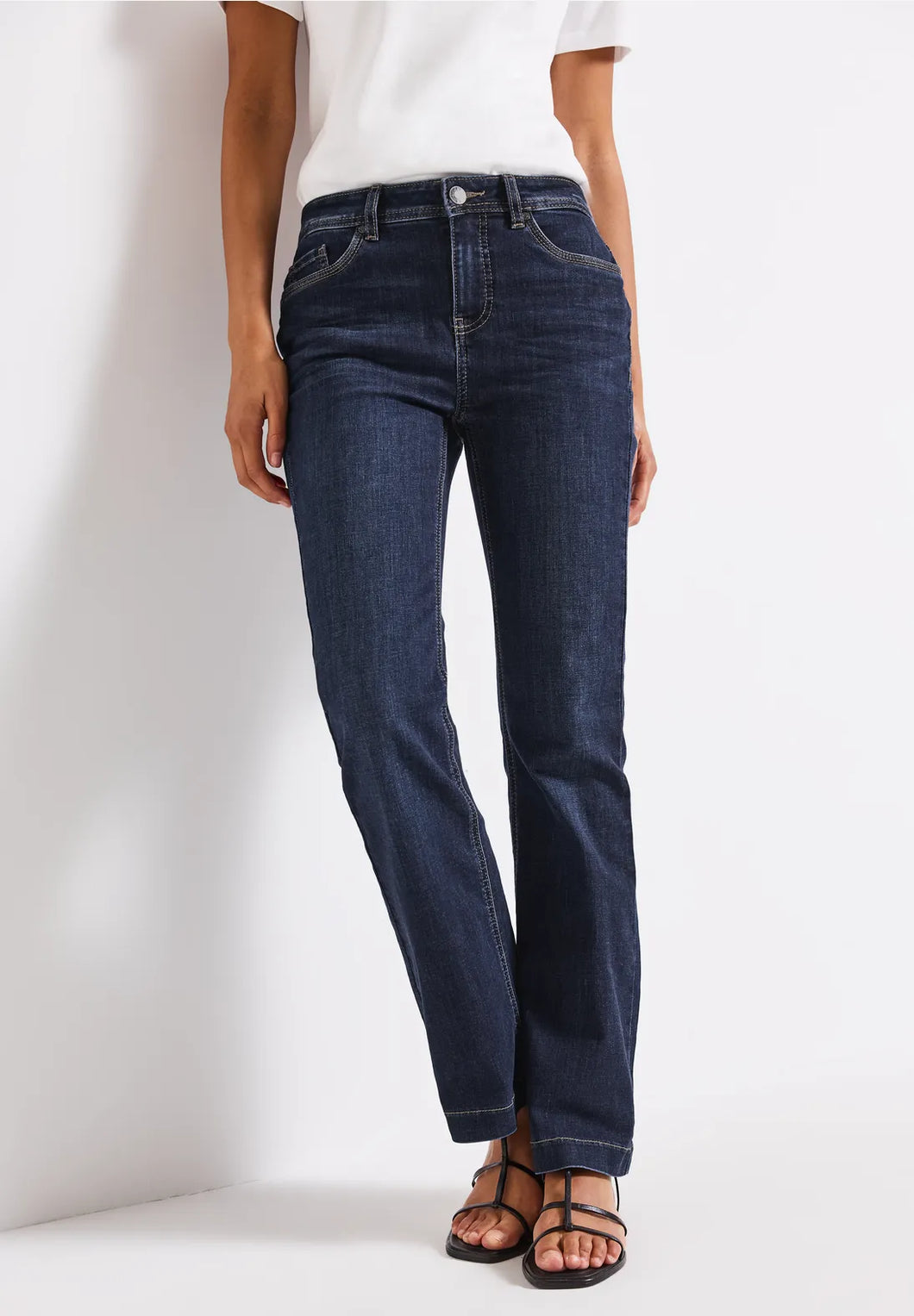 Street One Bootcut Jeans 379185 Colour- Dark Blue