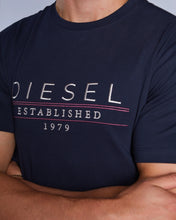 Load image into Gallery viewer, Diesel Duncan Tee Salute Navy T-shirt T25556MO
