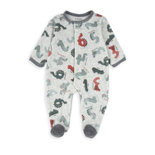 Load image into Gallery viewer, Babybol Baby Boy&#39;s Print Velour Babygro 250066
