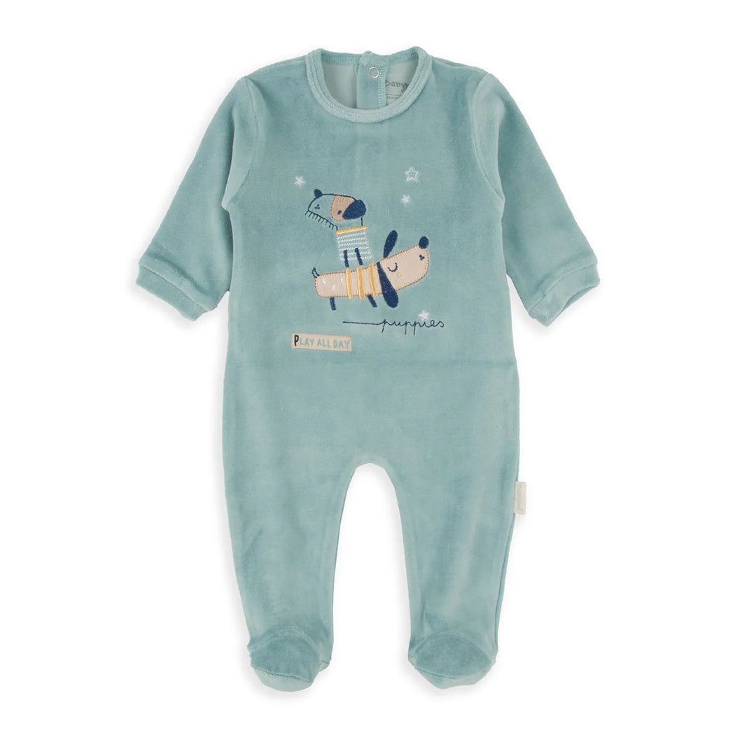 Babybol Baby Boy's Velour Babygro 255069