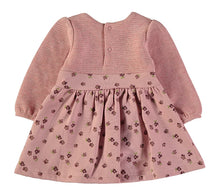 Load image into Gallery viewer, Babybol Girls Knit and Floral Dress 261015
