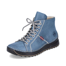 Load image into Gallery viewer, Rieker Blue Fleecelined Boots 71520-14
