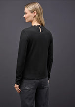 Load image into Gallery viewer, Street One Long Sleeve Lace Shirt (black)324326o
