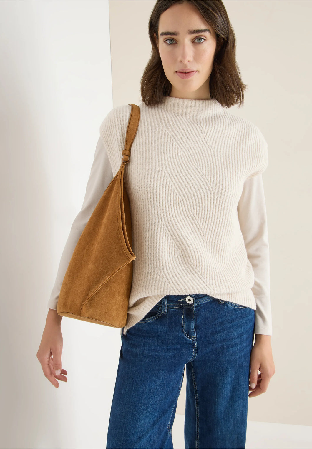 Cecil Cozy Cable Knit Top 303551