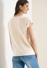 Load image into Gallery viewer, Cecil V Neck Beige Top 325027
