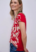 Load image into Gallery viewer, Street One V-Neck Printed Top 324801
