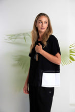 Load image into Gallery viewer, NAYA Top with contrast and stitch detail NAS26188
