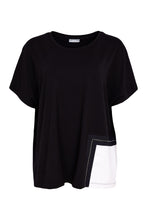 Load image into Gallery viewer, NAYA Top with contrast and stitch detail NAS26188
