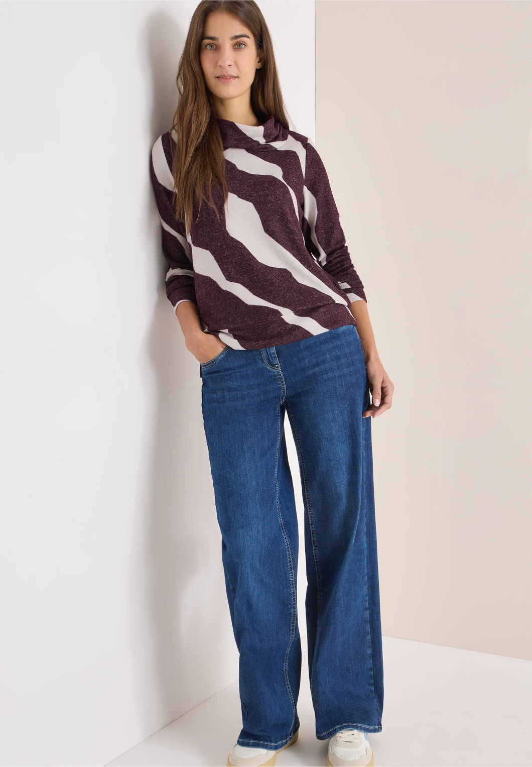 Cecil Mulberry Pattern Top 324156