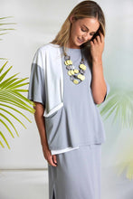 Load image into Gallery viewer, NAYA Mixed Panel Top with dip at hem NAS26178
