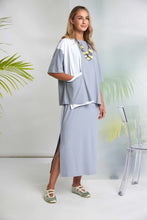 Load image into Gallery viewer, NAYA Mixed Panel Top with dip at hem NAS26178
