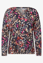 Load image into Gallery viewer, Cecil split neck top 326025
