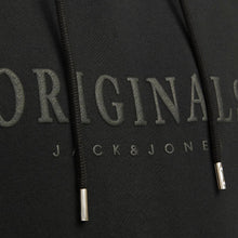 Load image into Gallery viewer, Jack and Jones Mens Black Hoodie 12270541
