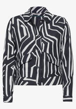 Load image into Gallery viewer, Cecil Navy Printed Short Jacket 212199
