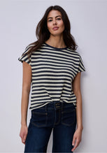Load image into Gallery viewer, Street One navy/white top 324781/27502
