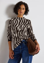 Load image into Gallery viewer, Street One Turtle Neck Print Top 324010 Colour-26866
