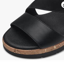 Load image into Gallery viewer, Jana Black Sandal 8-28370-42

