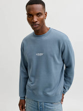 Load image into Gallery viewer, Jack &amp; Jones Crew Neck Sweatshirt Blue Mirage 12278791
