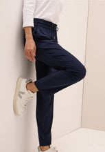 Load image into Gallery viewer, Cecil Casual Navy Trousers 379531
