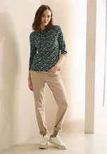 Load image into Gallery viewer, Cecil minimal print funnel neck top
