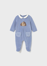 Load image into Gallery viewer, Mayoral Two pack velour rompers
