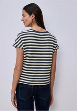 Load image into Gallery viewer, Street One navy/white top 324781/27502
