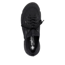 Load image into Gallery viewer, Rieker Black slip on Shoe 45976-00
