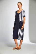Load image into Gallery viewer, Peruzzi Stripe Panel Dress S25155
