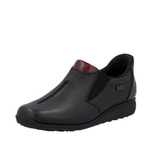Load image into Gallery viewer, Rieker Black Slip On Shoes 47253-00
