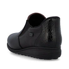 Load image into Gallery viewer, Rieker Black Slip On Shoes 47253-00
