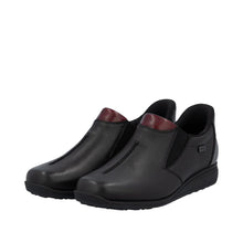 Load image into Gallery viewer, Rieker Black Slip On Shoes 47253-00
