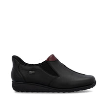 Load image into Gallery viewer, Rieker Black Slip On Shoes 47253-00
